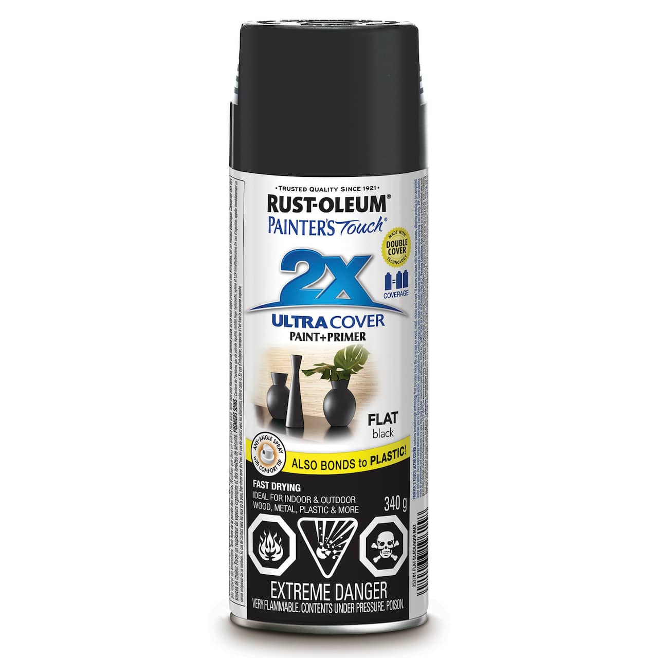 Rust-Oleum® Painter's Touch® 2X Ultra Cover@ Flat Paint & Primer Spray